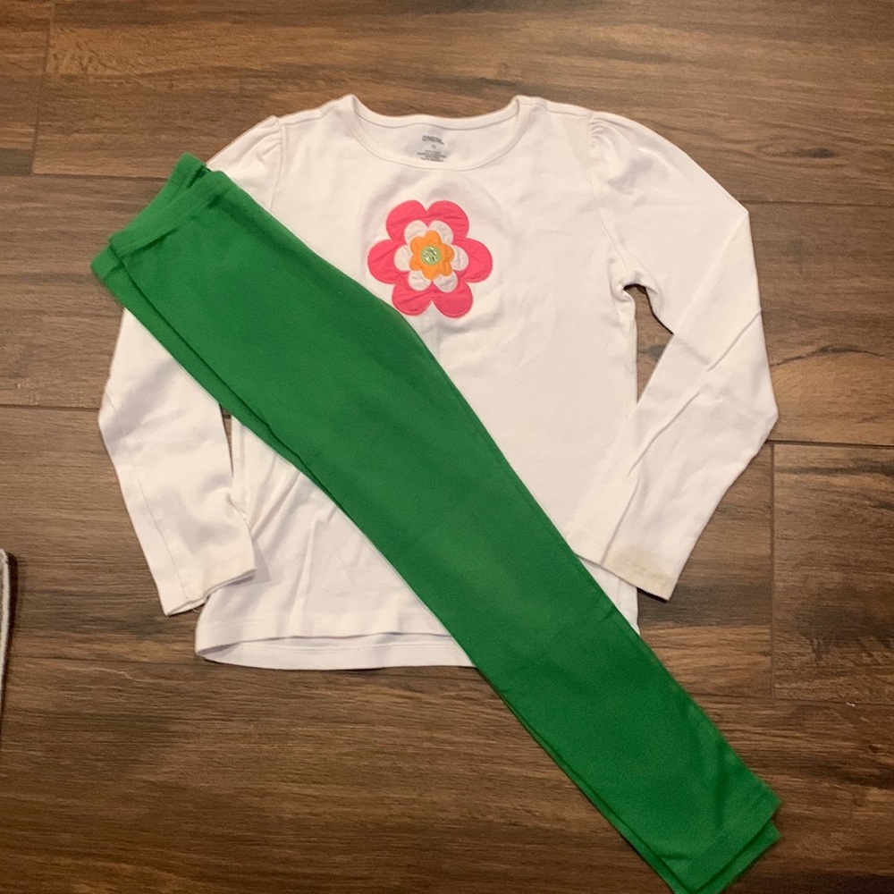 Gymboree long sleeve T-shirt and leggings set